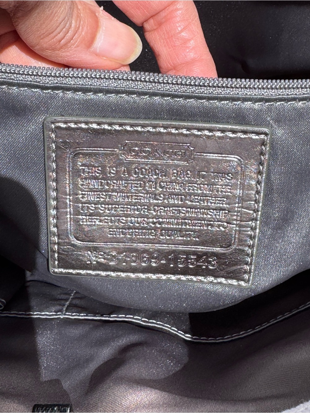 Coach Poppy Chan Pepper Tote EUC - Picture 3 of 17